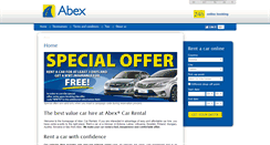 Desktop Screenshot of abexcarrental.com