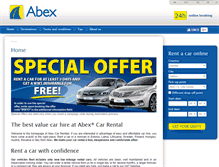 Tablet Screenshot of abexcarrental.com